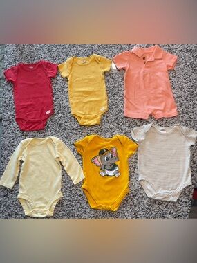 3-6M Assorted Baby Boy Onesies
